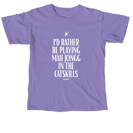 Catskills Mahj Shirt, a Violet Comfort Colors Unisex Tee