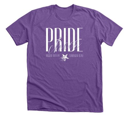 BTMSAW Adult + Youth Tee, a Heather Team Purple Premium Unisex Tee