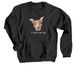 All dogs are good dogs., a Black Crewneck Sweatshirt