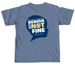 Benign is Not Fine, a Blue Jean Comfort Colors Unisex Tee (back-view)