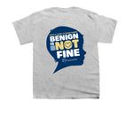 Benign is Not Fine, a Sport Grey Youth Unisex Tee (back-view)