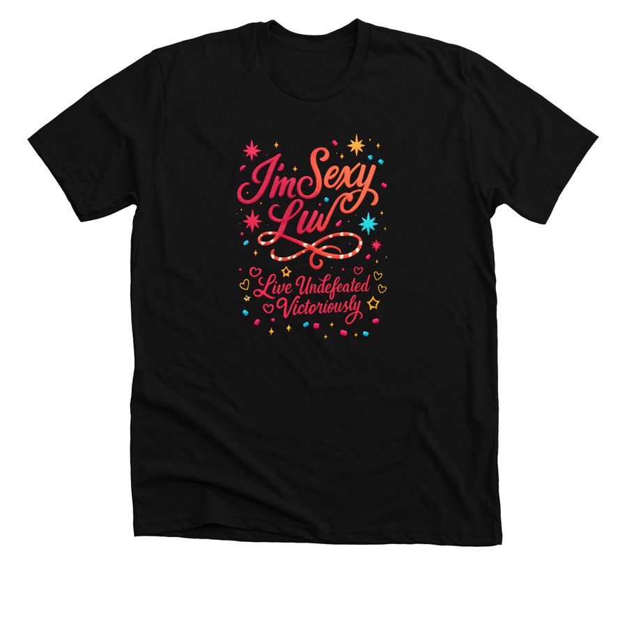 LUV MOTIVATIONAL QUOTE SERIES&nbsp;, a Solid Black Blend Premium Unisex Tee
