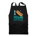 I LOVE VEGAN HOT DOGS APRON, a Black Recycled Bib Apron
