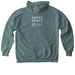 HAPPY Mini Hearts, a Blue Spruce Comfort Colors Pullover Hoodie (back-view)