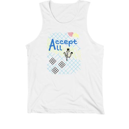 Grace's Tee, a White Premium Cotton Tank