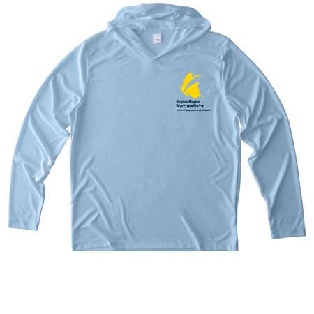 VMNCRC - Outdoor Performance Shirts, a Light Blue UV Performance Long Sleeve Hoodie