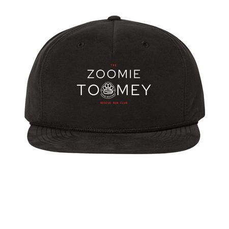 The Run Club Caps, a Black Printed Umpqua Snapback Cap