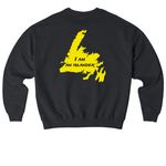 CFA Gander Islander, a Black Stanley/Stella Ledger Dry Crewneck Sweatshirt (back-view)