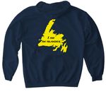 CFA Gander Islander, a Navy Gildan Softstyle Pullover Hoodie (back-view)