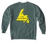 CFA Gander Islander, a Blue Spruce Comfort Colors Crewneck Sweatshirt (back-view)