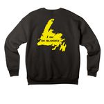 CFA Gander Islander, a Black Premium Drop Shoulder Sweatshirt (back-view)