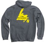 CFA Gander Islander, a Dark Heather Pullover Hoodie (back-view)