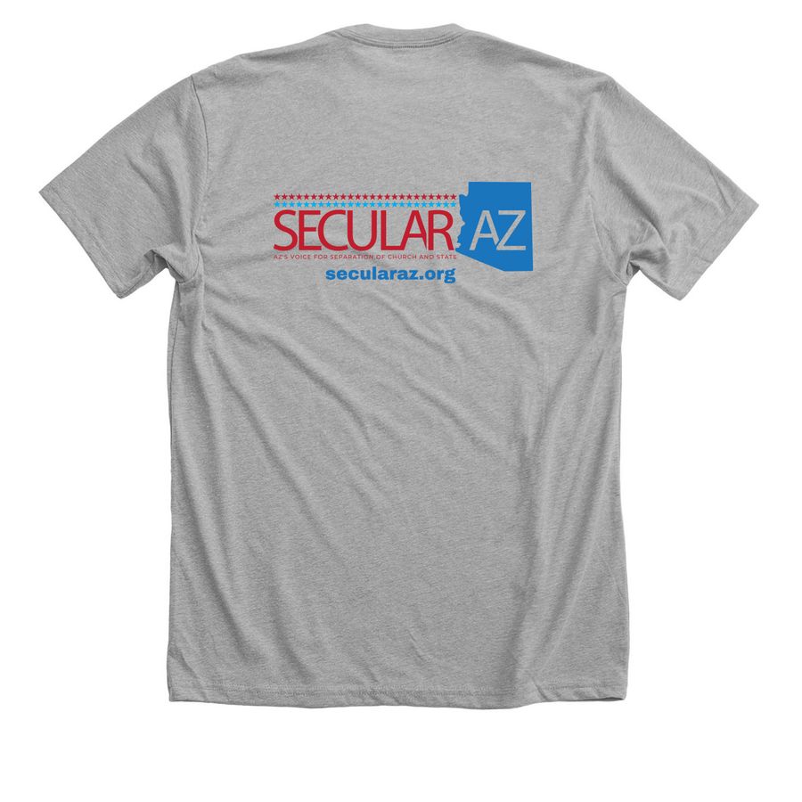 YOU Gotta Keep 'em Separated, a Athletic Heather Premium Unisex Tee (back-view)