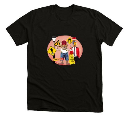 Baloney, Peeing Your Pants, a Solid Black Blend Premium Unisex Tee