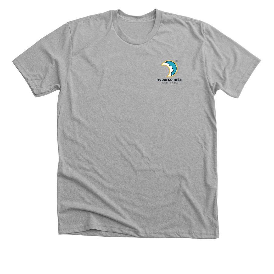Hypersomnia Foundation T-shirt, a Athletic Heather Premium Unisex Tee