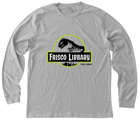 Jurassic Library, a Athletic Heather Premium Long Sleeve Tee