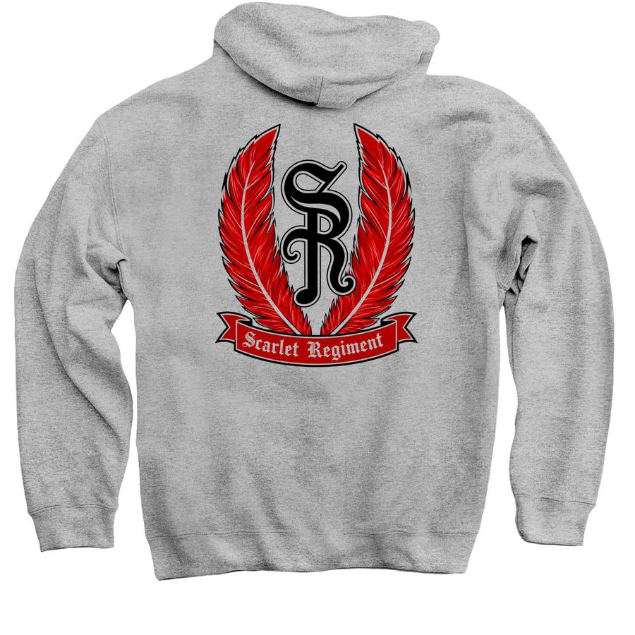 Hoodies, a Sport Grey Pullover Hoodie (back-view)