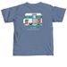 Camper Bookshop Shirt, a Blue Jean Comfort Colors Unisex Tee (back-view)