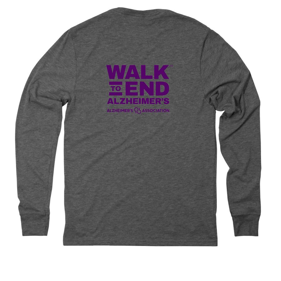 Conquer Healing Progress, a Aluminum Grey Allmade Eco Triblend Long Sleeve Tee (back-view)