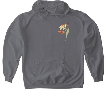 Pollinate, a Charcoal Gildan Softstyle Pullover Hoodie