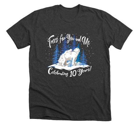 AAZK Trees for You and Me Fundraiser #TFYM10, a Dark Grey Heather Premium Unisex Tee
