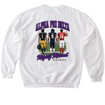 ??? Midwest District, a White Softstyle Crewneck Sweatshirt (back-view)