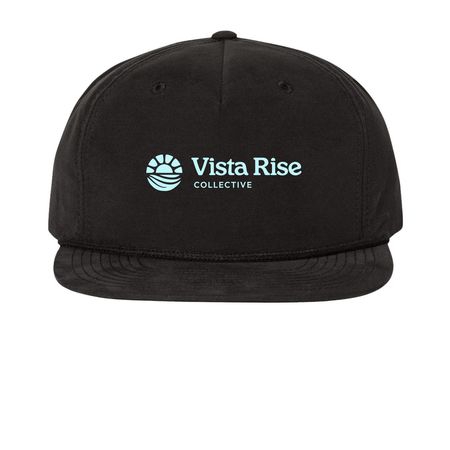 Vista Rise Hat, a Black Printed Umpqua Snapback Cap