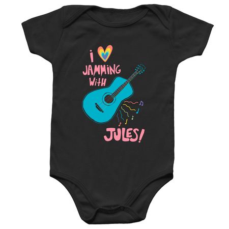 I ? JWJ! Baby Onesie, a Black Infant Onesie