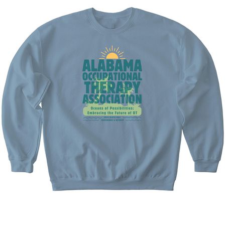 2025 Fall Conference & Retreat, a Stone Blue Softstyle Crewneck Sweatshirt