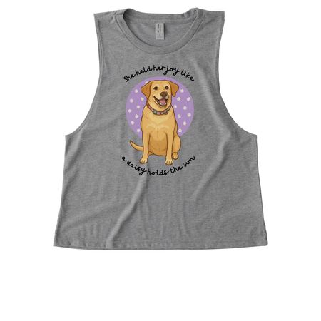 Let The Daisies Bloom, a Aluminum Grey Allmade Eco Triblend Women?s Muscle Tank