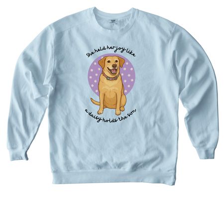 Let The Daisies Bloom, a Chambray Comfort Colors Crewneck Sweatshirt