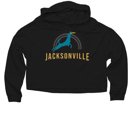 JDD Big Front, a Black Women?s Lightweight Cropped Hoodie