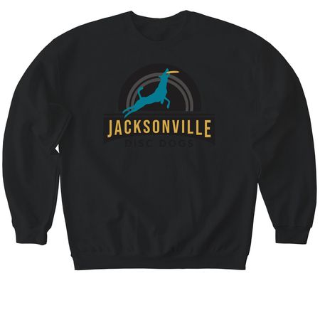 JDD Big Front, a Black Softstyle Crewneck Sweatshirt