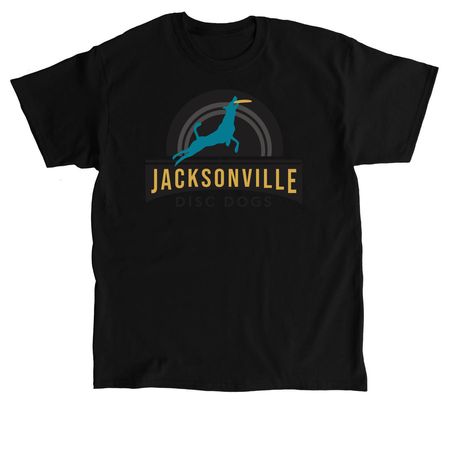 JDD Big Front, a Black Classic Unisex Tee