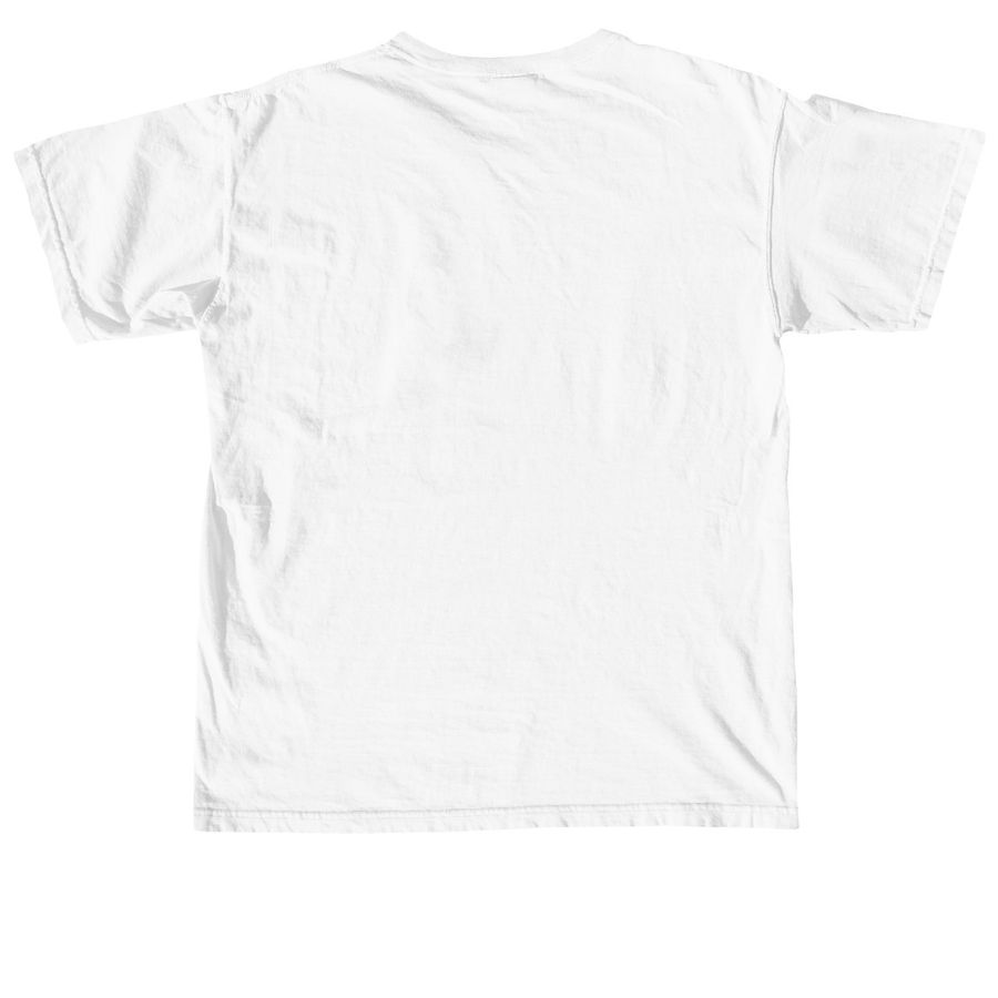 Vance Circle - Small, a White Comfort Colors Unisex Tee (back-view)