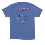 Nurses Run Tennessee: Commemorative T-Shirt, a Columbia Blue Premium Cotton Tee (back-view)