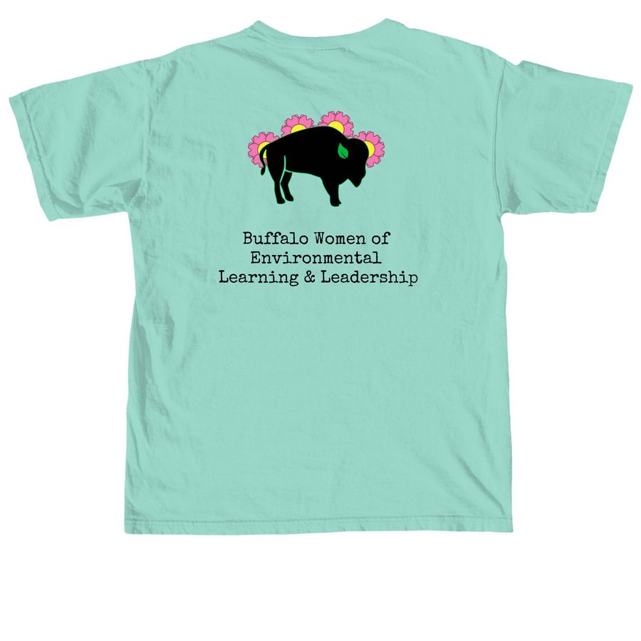 Grow Together, a Chalky Mint Comfort Colors Unisex Tee (back-view)