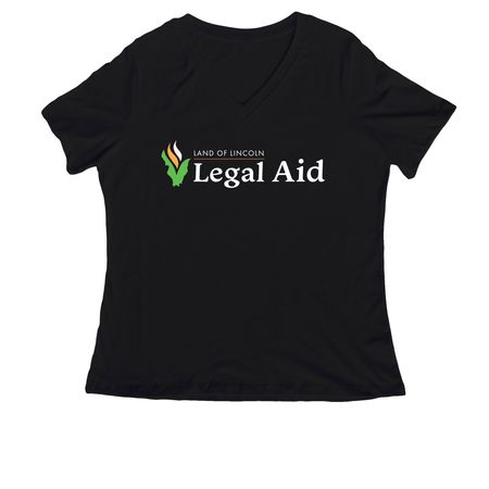 Women's Apparel, a Black Women's Relaxed V-Neck Tee