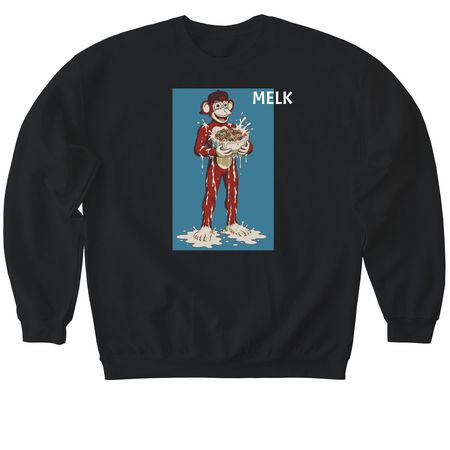 Cambodian Melk, a Black Softstyle Crewneck Sweatshirt
