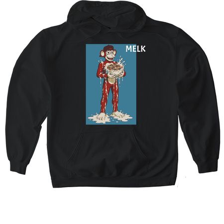 Cambodian Melk, a Black Gildan Softstyle Pullover Hoodie
