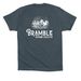 Bramble Waterfowl Tee, a Vintage Navy Premium Cotton Tee (back-view)