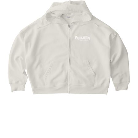 "Pro-Roe", a Natural Raw Stanley/Stella Women?s Stella Ida Zip Up Pullover Hoodie (back-view)