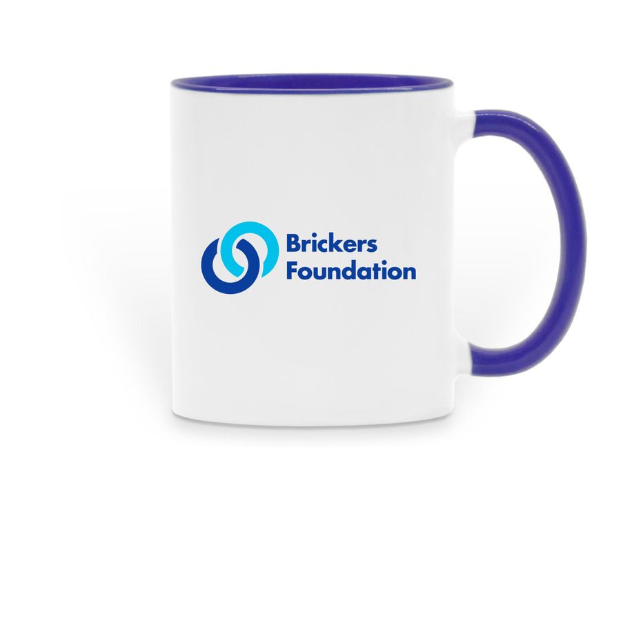 Foundation Two-Tone Mug, a Dark Blue Two-Tone Ceramic Mug