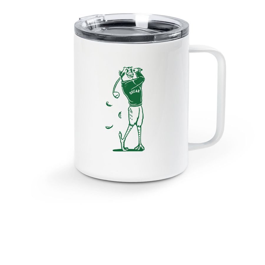 Oscar?s Birdie Bash ? Travel Mug, a White Stainless Steel Travel Mug