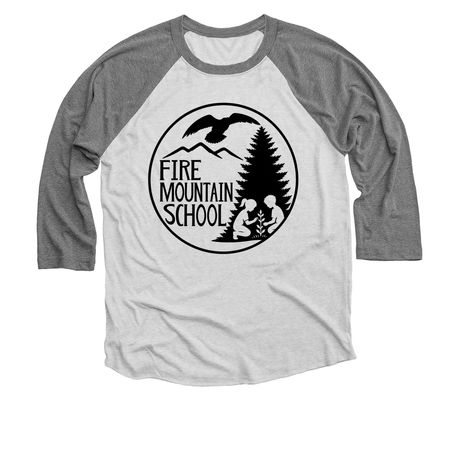 FMS T-shirts & Sweatshirts, a Premium Heather and Heather White 3/4 Sleeve Baseball Tee