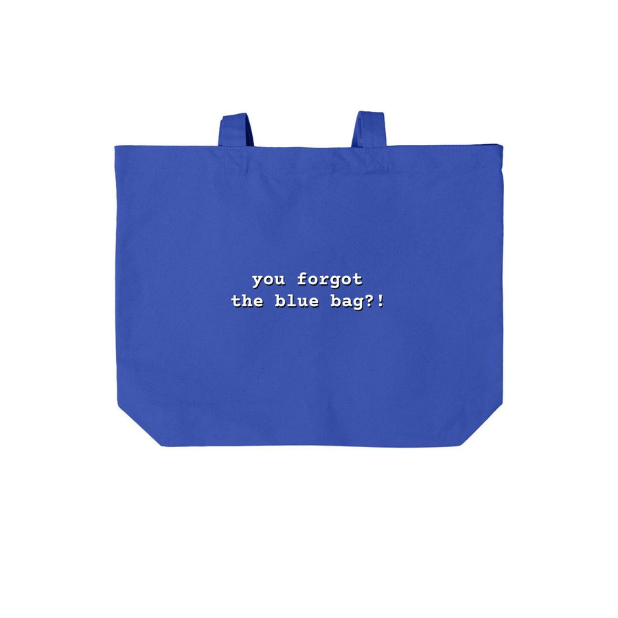 Middling Podcast's Blue Bag, a True Royal Cotton Canvas Tote Bag