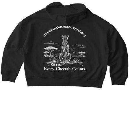 Every. Cheetah. Counts., a Black Stanley/Stella Women?s Stella Ida Zip Up Pullover Hoodie