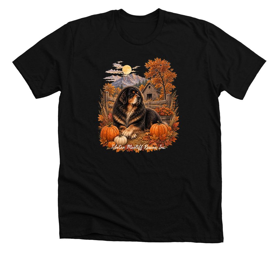 Autumn Mastiff, a Solid Black Blend Premium Unisex Tee