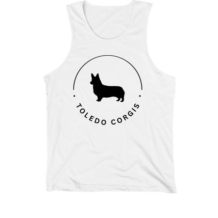 Toledo Corgis Pride Collection, a White Premium Cotton Tank