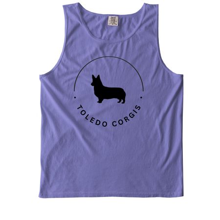 Toledo Corgis Pride Collection, a Violet Comfort Colors Tank Top